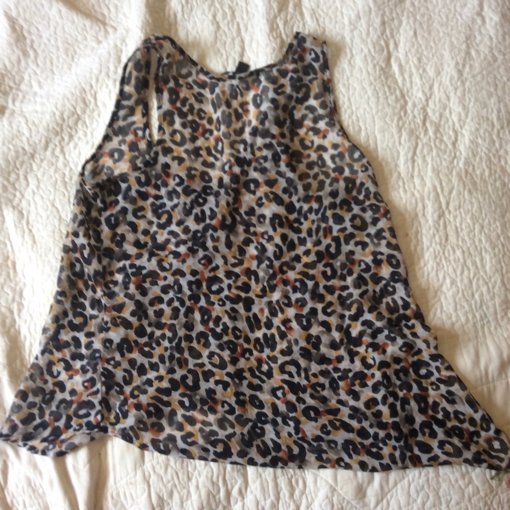 Leopard print tank top